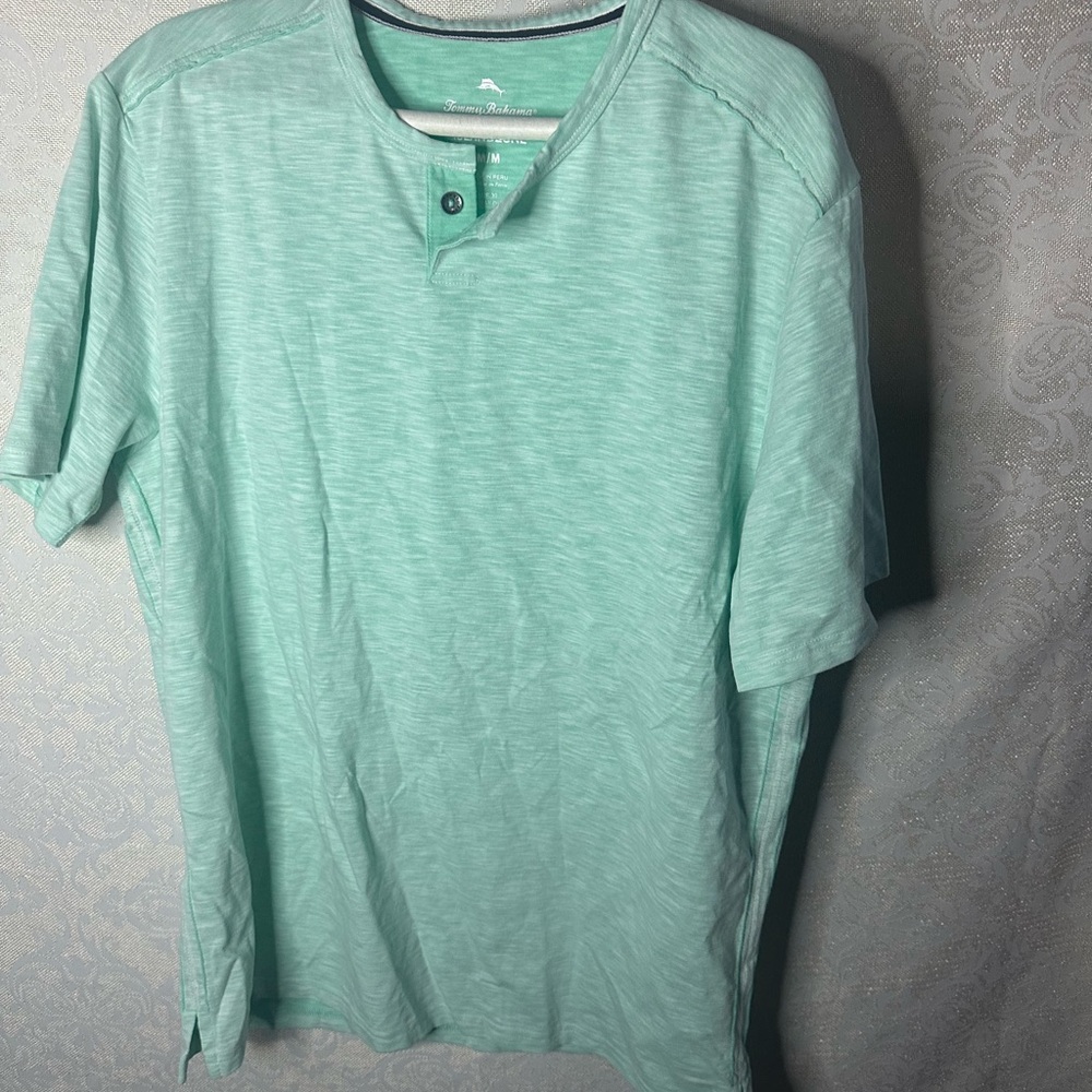 Tommy Bahama Island Zone Marlin Men’s Polo Size Medium Button Top